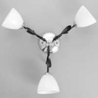 Люстра "Девин" 3хЕ27 40Вт черно-хромовый 55х55х30 см BayerLux