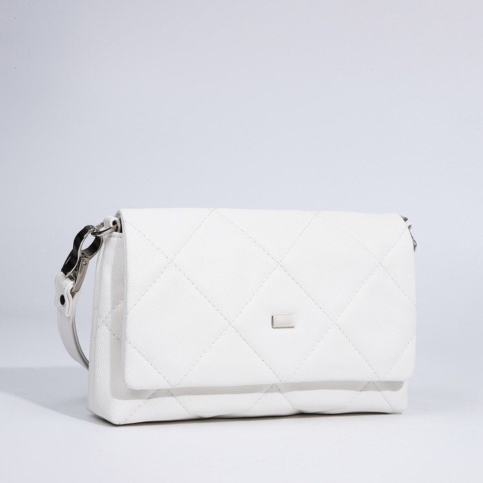 Сумка женская TEXTURA, мессенджер, маленький размер, цвет белый