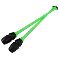 Булавы для художественной гимнастики вставляющиеся Grace Dance, 36 см, цвет зелёный/чёрный Булавы для художественной гимнастики вставляющиеся Grace Dance, 36 см, цвет зелёный/чёрный