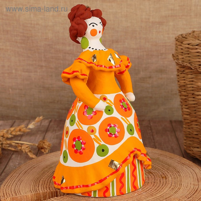 Дымковская игрушка Дымковская игрушка "Барыня нарядная", микс