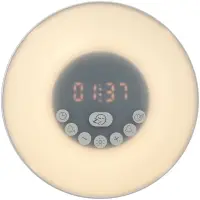 Лампа-колонка dreamTime для пробуждения светом и музыкой, белая