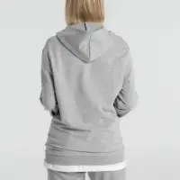 Толстовка с капюшоном унисекс Hoodie, серый меланж, размер S