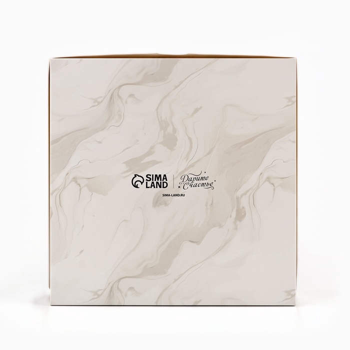 Коробка для капкейков и бенто-торта &laquo;С Новым годом!&raquo;, шары, 25 х 25 х 10 см