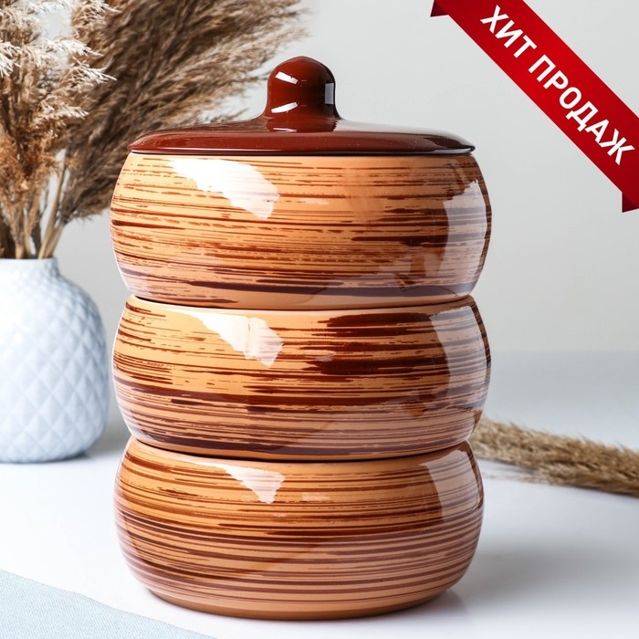 Набор для холодца Набор для холодца "Русский" 3х0,9л / 16,5х23см, стандарт