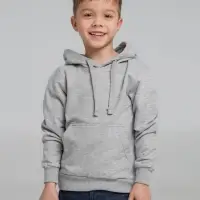 Толстовка с капюшоном детская Kirenga Kids серый меланж, 12 лет