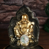 Фонтан настольный от сети, подсветка "Хотей на троне" 40х28х28 см