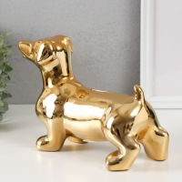 Копилка керамика "Такса золотая" 24,510,5х16,5 см Копилка керамика "Такса золотая" 24,510,5х16,5 см