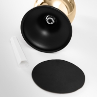 Подсвечник металл на 1 свечу d=2 см "Дельфуза. Золотой шар" 9х9х17 см Подсвечник металл на 1 свечу d=2 см "Дельфуза. Золотой шар" 9х9х17 см