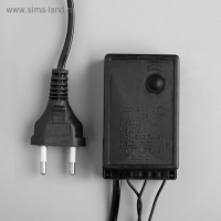 Гирлянда &laquo;Нить&raquo; 10 м с насадками &laquo;Шарики 1.5 см&raquo;, IP44, тёмная нить, 100 LED, свечение белое, 8 режимов, 220 В