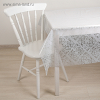 Скатерть без основы многоразовая &laquo;Ажурная&raquo;, 132&times;220 см, цвет микс