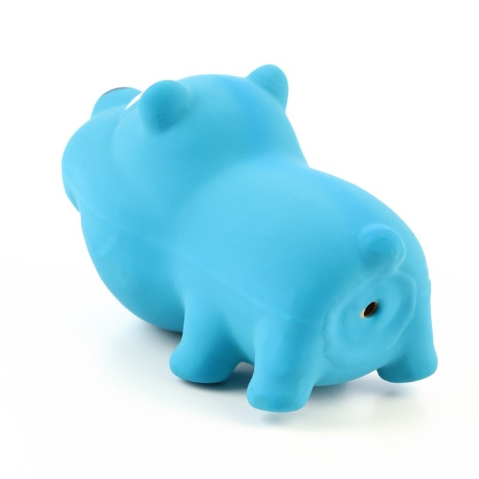 Игрушка пищащая для собак из латекса Игрушка пищащая для собак из латекса "Пес", 9 см, голубая