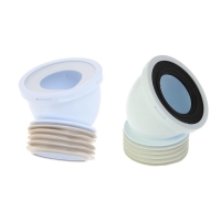 Труба фановая для унитаза "АНИ Пласт" W4228, 110 мм х 45&deg;, короткая