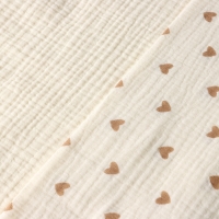 Набор пеленок Крошка Я Heart, 130х110см - 2 шт, муслин, 100% хлопок Набор пеленок Крошка Я Heart, 130х110см - 2 шт, муслин, 100% хлопок