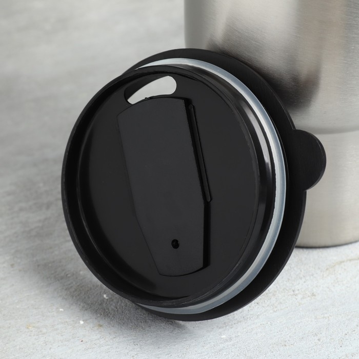 Термокружка, 450 мл, Автомобильная &laquo;Повелитель всех дорог&raquo;, сохраняет тепло 3 ч, с подогревом от прикуривателя