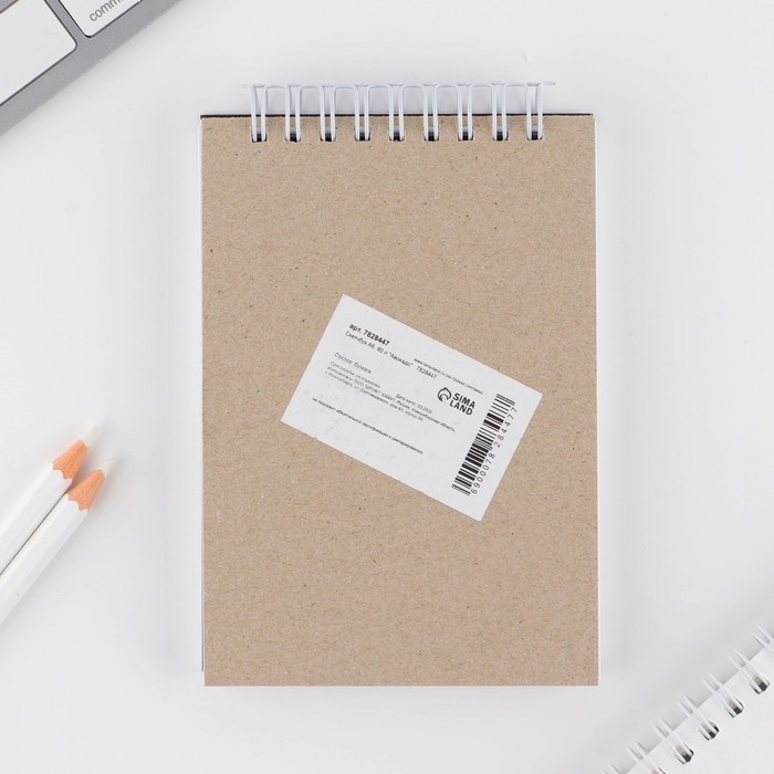 Скетчбук &laquo;Авокадо&raquo;, А6, 80 л, 100 г/м