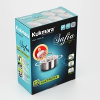 Кастрюля SAFIA, 1.2 л, d=16 cм, капсульное дно, индукция