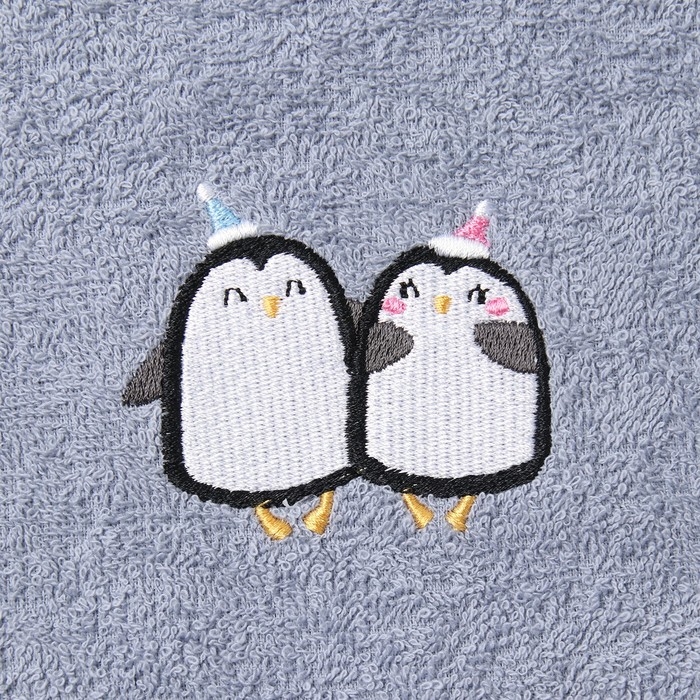 Полотенце махровое &laquo;Пингвины&raquo; 30х60 см, 100% хлопок, 340 г/м2