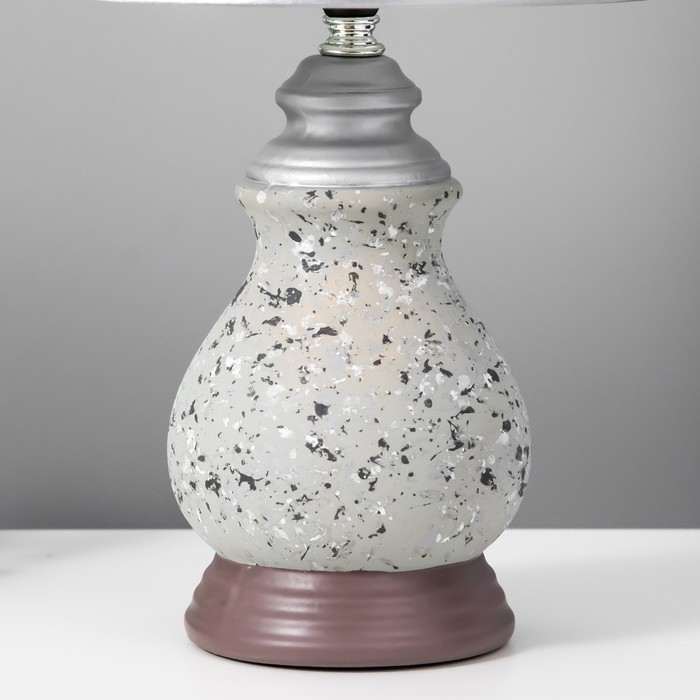 Лампа настольная 16175/1 Е14 40Вт серый 22х22х38 см RISALUX