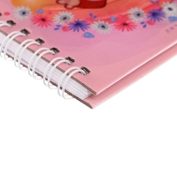 Записная книжка подарочная на замочке, А6, 45 листов, в линейку "Красная панда"