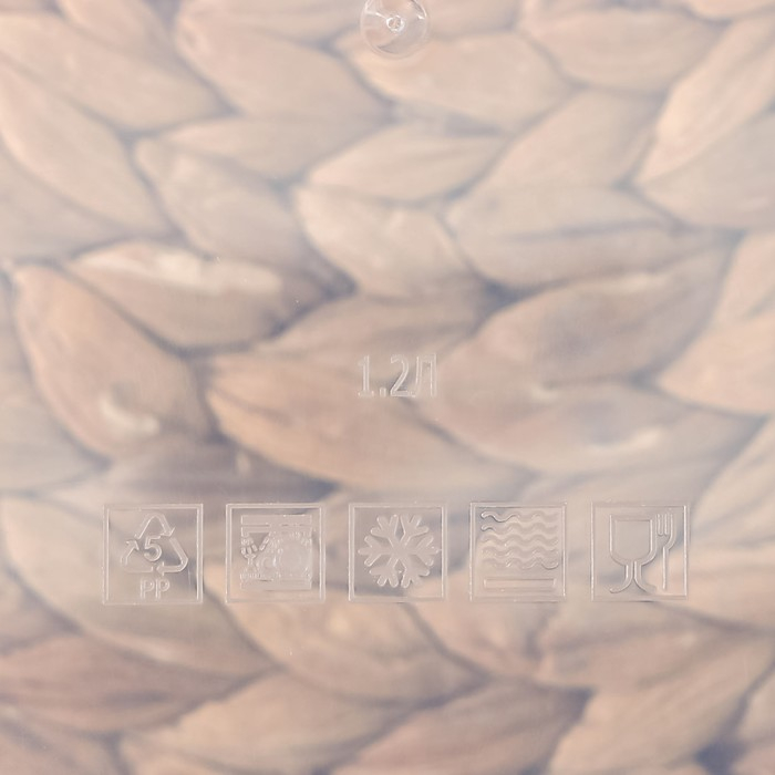 Набор пищевых контейнеров Доляна &laquo;Лимоны&raquo;, 3 шт: 150 мл, 500 мл, 1,2 л, прямоугольные