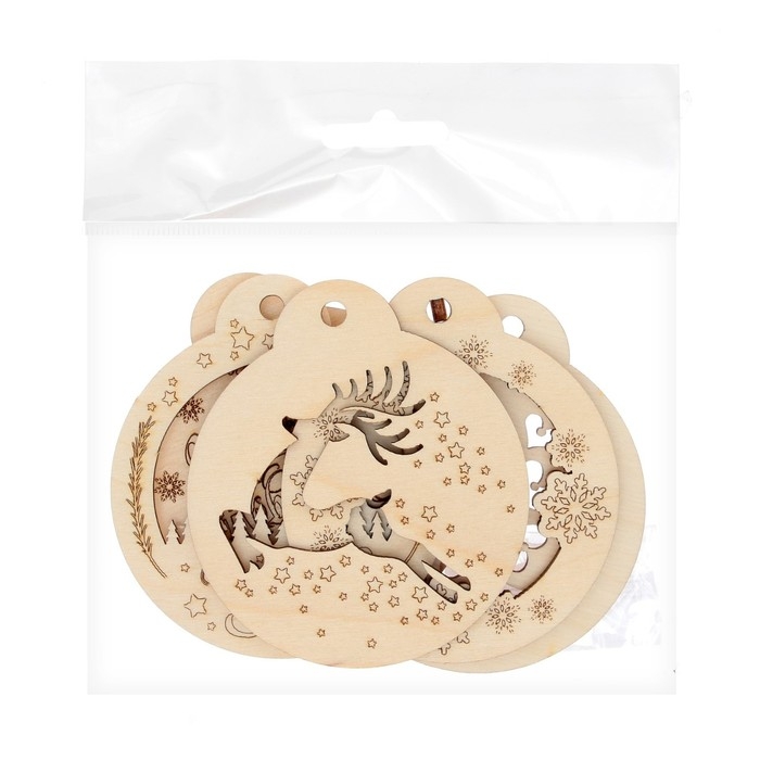 Набор для творчества &laquo;Роспись по дереву&raquo; 5 шт., с ленточкой