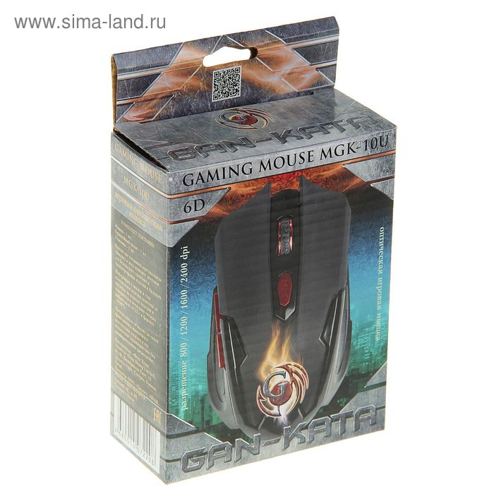 Мышь Dialog MGK-10U Gan-Kata, игровая, проводная, оптическая, 2400 dpi, USB, чёрная Мышь Dialog MGK-10U Gan-Kata, игровая, проводная, оптическая, 2400 dpi, USB, чёрная