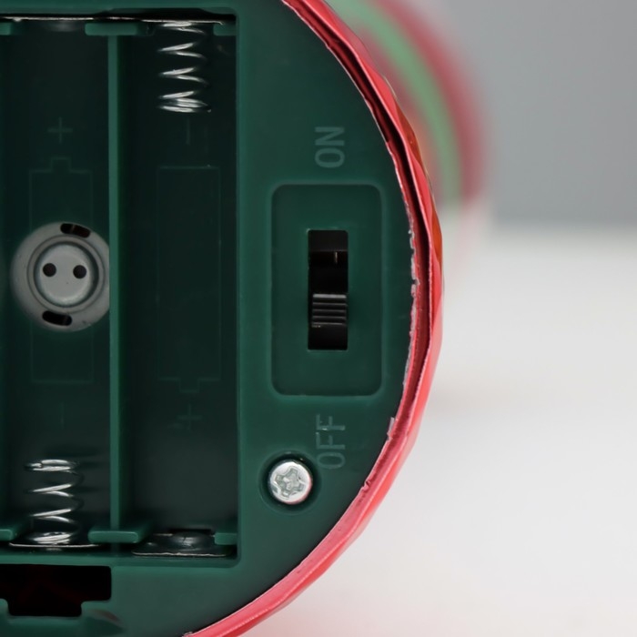 Лава-лампа  "Роза" LED от батареек 3хАА USB красный 7,5х6,5х25см