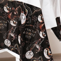 Скатерть новогодняя одноразовая «Счастья в Новом году», шары, 180х137см Скатерть новогодняя одноразовая «Счастья в Новом году», шары, 180х137см