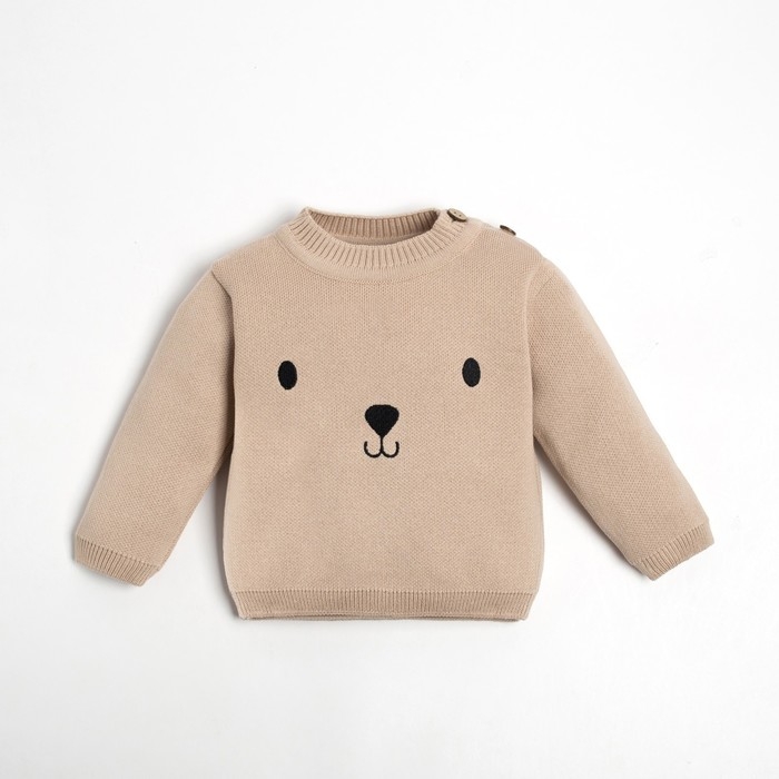 Джемпер вязаный Крошка Я &laquo;Мишка&raquo; рост 68-74 см