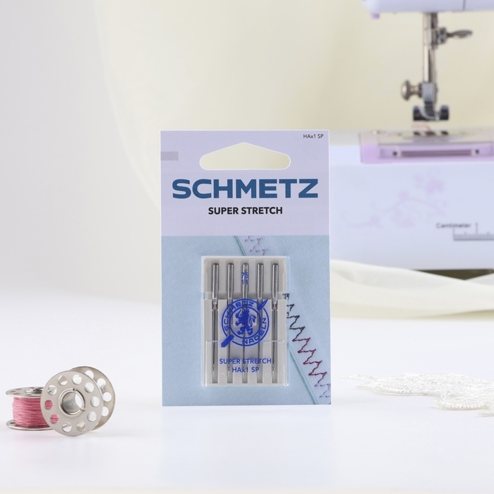 Иглы для бытовых швейных машин, для стрейч-ткани, №75, 5 шт Иглы для бытовых швейных машин, для стрейч-ткани, №75, 5 шт