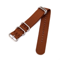 Ремешок для часов "Соломон", 24 мм, l-27 см, коричневый Ремешок для часов "Соломон", 24 мм, l-27 см, коричневый