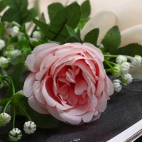 Цветы искусственные "Роза Амория" 7х62 см, светло-розовый