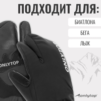 Перчатки лыжные лобстеры ONLYTOP модель 2089, р. XL Перчатки лыжные лобстеры ONLYTOP модель 2089, р. XL