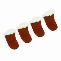 Ботинки "На прогулку", набор 4 шт, 2 размер, коричневые Ботинки "На прогулку", набор 4 шт, 2 размер, коричневые