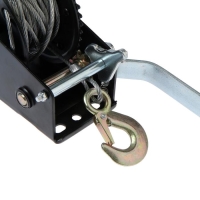 Лебедка ручная барабанная тяговая ТУНДРА, 1000 кг, металлический трос 10 метров Лебедка ручная барабанная тяговая ТУНДРА, 1000 кг, металлический трос 10 метров