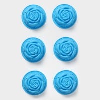 Набор форм для выпечки Доляна «Роза», силикон, 8×3,5 см, 6 шт, цвет МИКС Набор форм для выпечки Доляна «Роза», силикон, 8×3,5 см, 6 шт, цвет МИКС