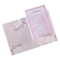 Папка для свидетельства о заключении брака &laquo;Нашей любви&raquo;, скрапбукинг, А4