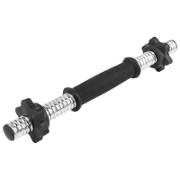 Гриф гантельный с замками, 35 см, d=25 мм, вес 0,45 кг, до 15 кг Гриф гантельный с замками, 35 см, d=25 мм, вес 0,45 кг, до 15 кг