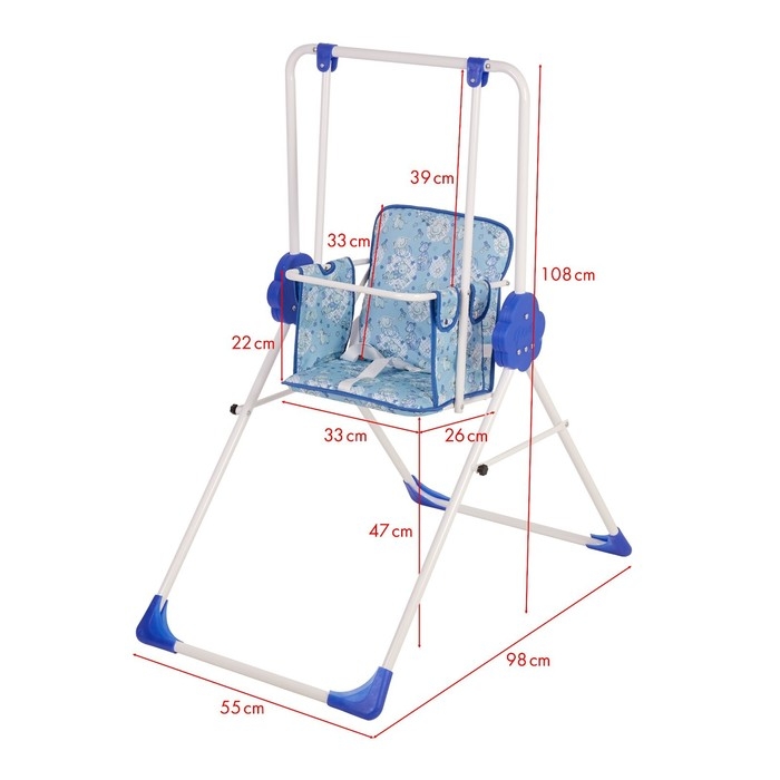 Качели детские напольные &laquo;Малыш. Фея&raquo;, цвет синий