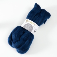 Шерсть для валяния 100% полутонкая шерсть 50гр (571-Синий) Шерсть для валяния 100% полутонкая шерсть 50гр (571-Синий)