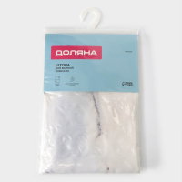 Штора для ванны Доляна &laquo;Мрамор&raquo; с люверсами, 180&times;180 см