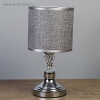 Лампа настольная "Венера" 1х40Вт Е27 220В серебро 15х15х30 см RISALUX