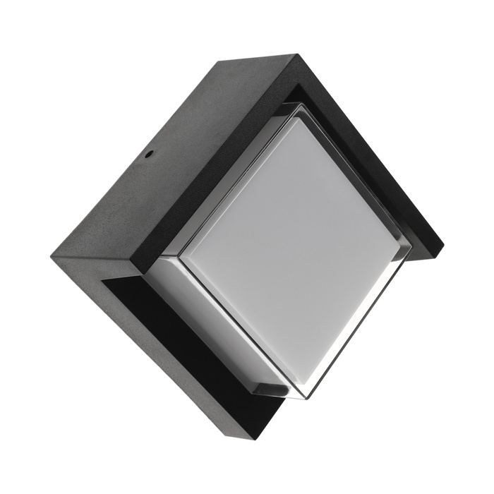 Светильник фасадный &laquo;Сити&raquo;, FSD-054, 10 Вт, 3000К, квадрат, IP65, 220 В, пластик, черный