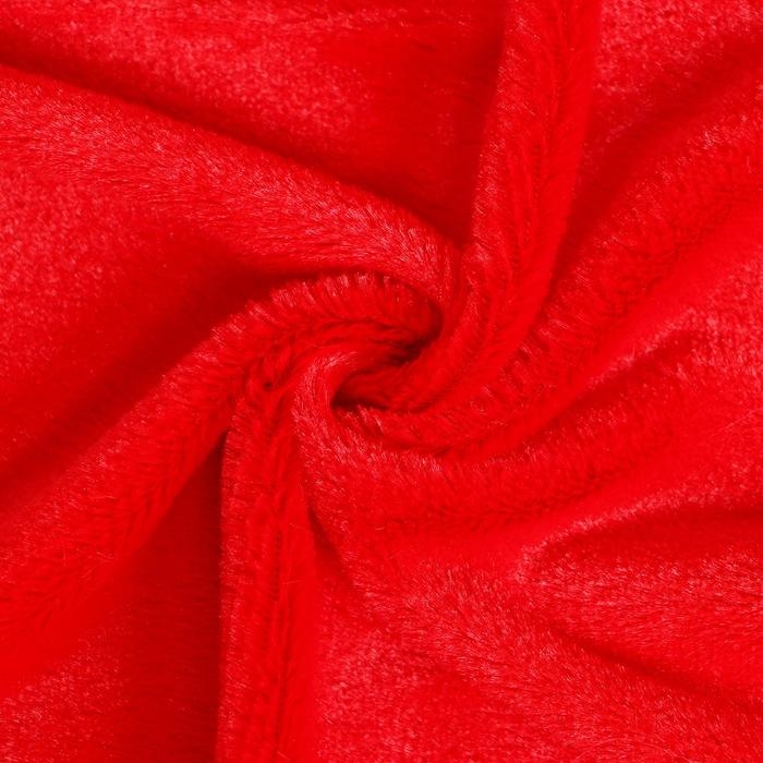 Лоскут для рукоделия, 50 &times; 50 см, мех, цвет красный