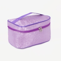 Косметичка на молнии, цвет сиреневый Косметичка на молнии, цвет сиреневый