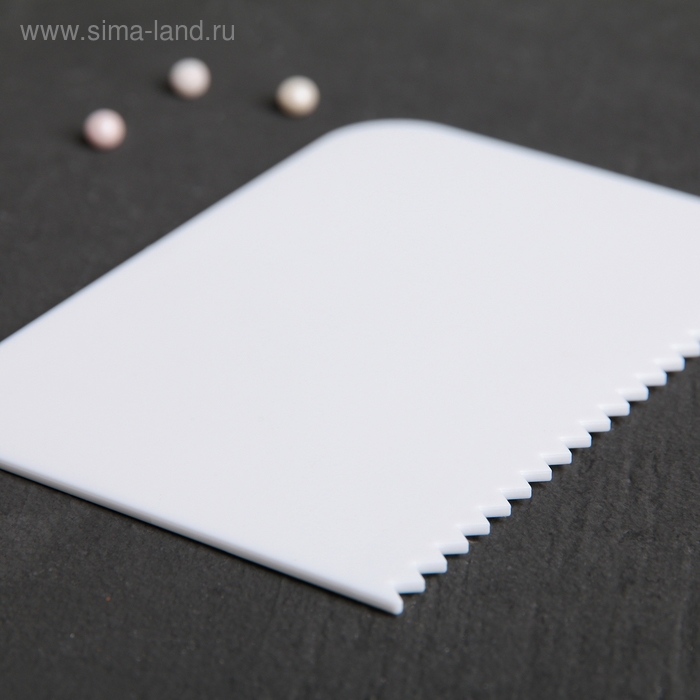 Набор шпателей кондитерских Доляна, 4 предмета: 10,8&times;7,7 см, цвет белый