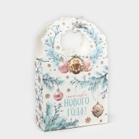 Коробка новогодняя складная &laquo;Счастливого Нового года!&raquo; 18.4 х 30.4 х 7.3 см, Новый год