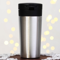 Новый год. Термостакан с кнопкой «Уют», 350 мл Новый год. Термостакан с кнопкой «Уют», 350 мл