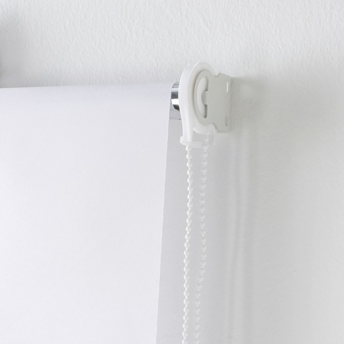Штора рулонная &laquo;Механика&raquo;, 100&times;180 см (с учётом креплений 3,5 см), цвет белый