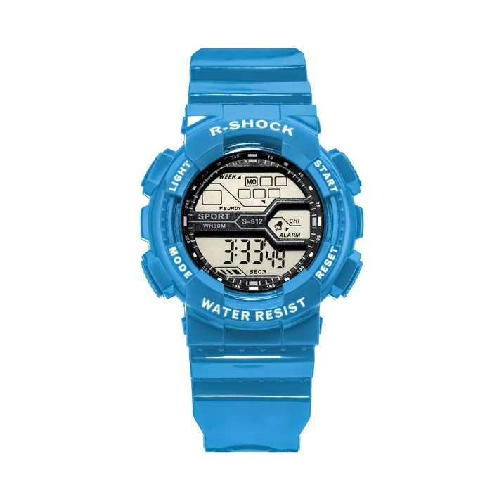 Часы наручные электронные, водонепроницаемые, синие Часы наручные электронные, водонепроницаемые, синие